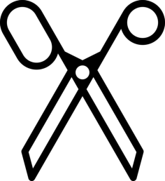 Papper Cut Scirssors Outline Drawing Svg Vector, Free Vectors File
